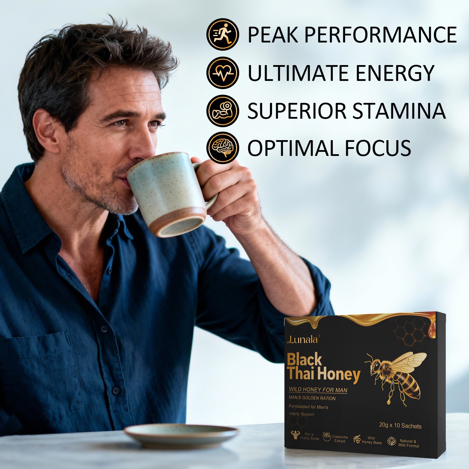 Lunala Black Thai Honey® - Box Of 10