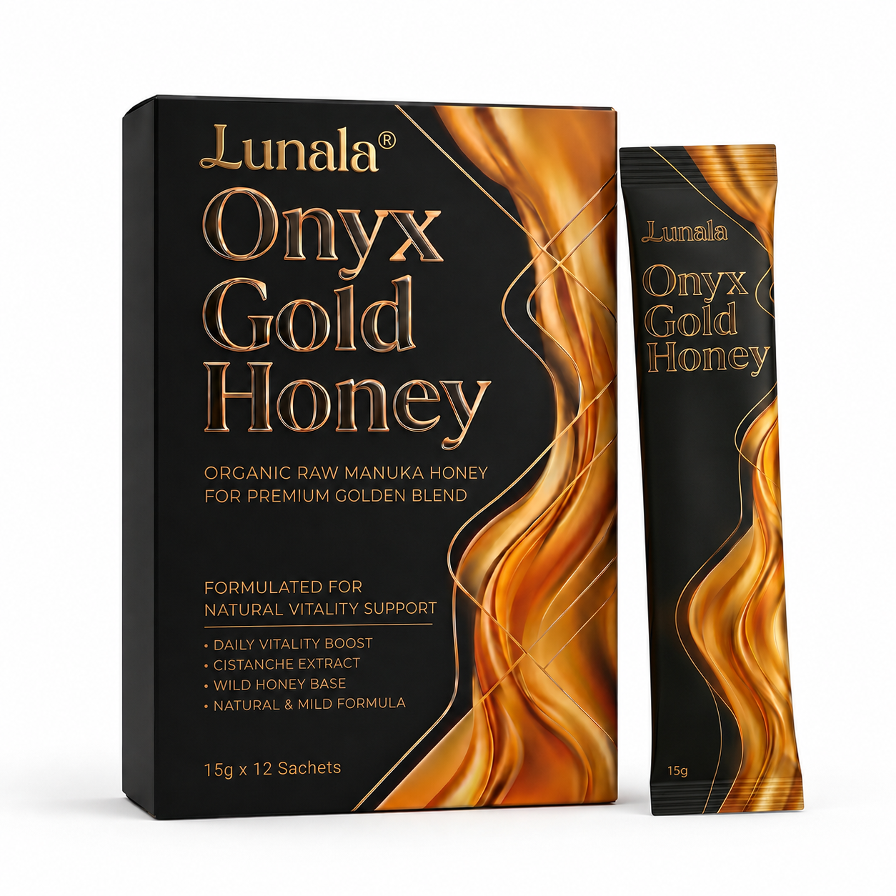 Lunala® Onyx Gold Honey -  12 Sachets
